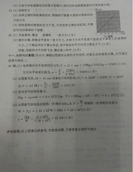 山西太原2018中考一模理综试题及答案