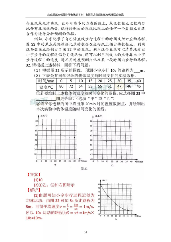 2018北京中考物理试卷逐题解析