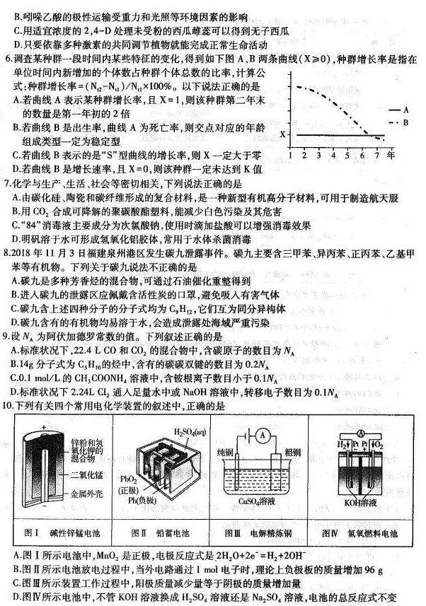 2019东北三省三校一模理综试题及答案