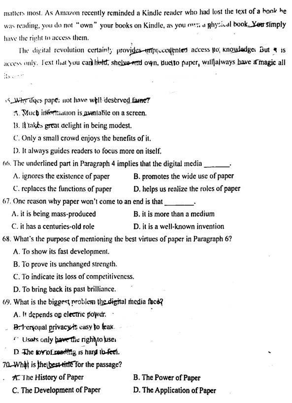 2019苏锡常镇四市一模英语试题及答案