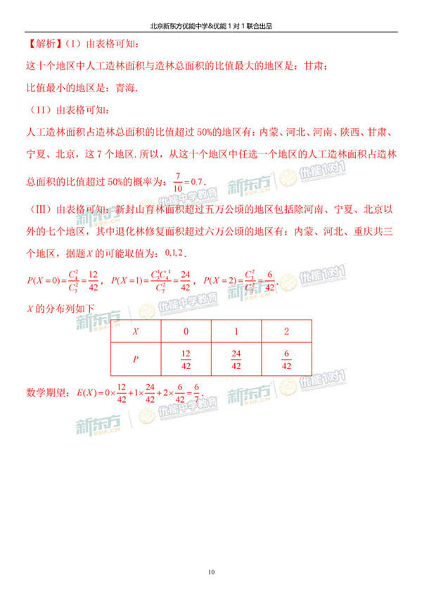 2019北京海淀高三一模理科数学试题及答案解析