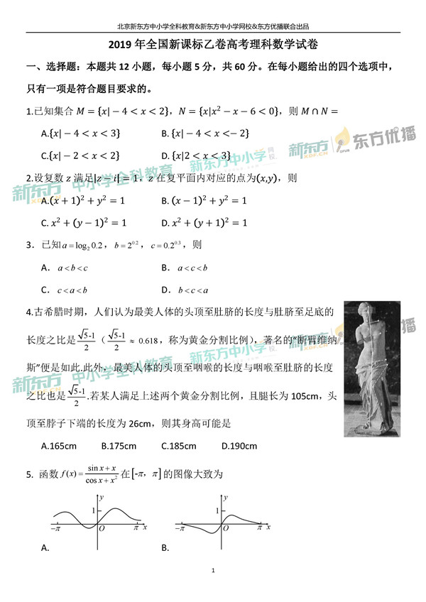 数学理综文综英语【解析】2019高考试题试卷及解析汇总真题部分【作文