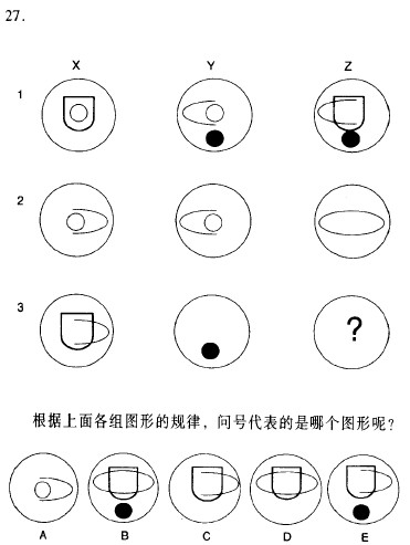 小学趣味智商测试题:几何抽象图形