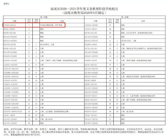 2、汕尾初中放假时间：广东省哪些城市官员公布了中小学暑假时间？ 