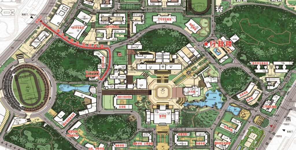 贵州师范大学2021年博士研究生考试招生初试考场线路图
