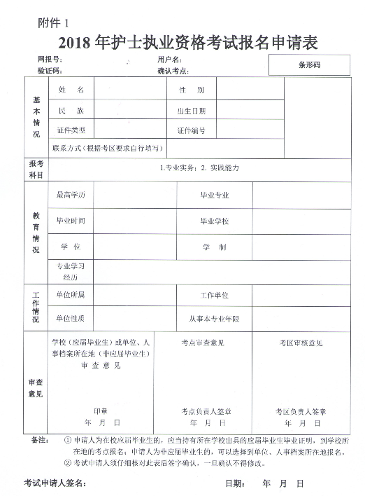 2018年广东梅州护士执业资格考试报名时间