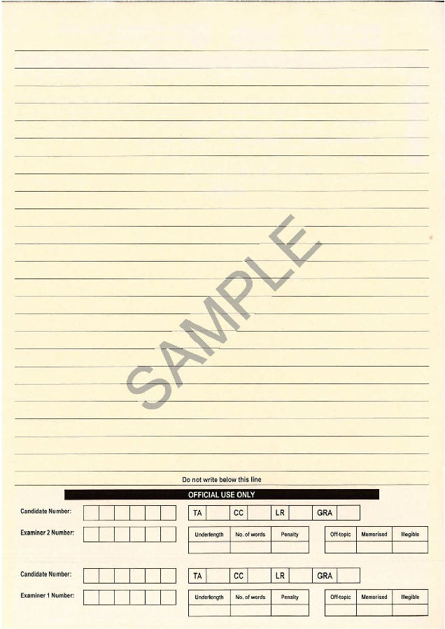 最新版雅思考试笔试答题纸下载3