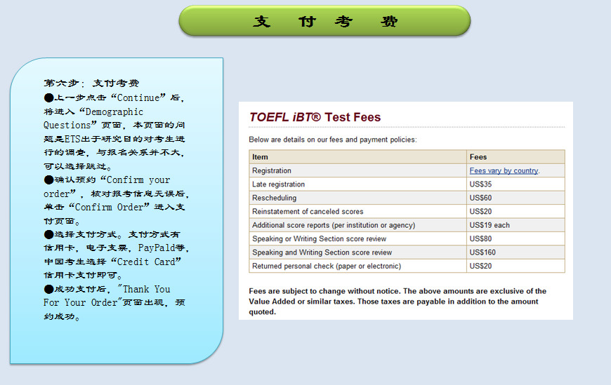 美美国托福考试报名流程