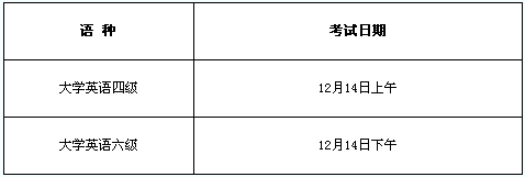 英语四级12月考试时间_2023年英语四级12月考试时间