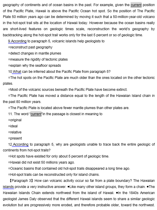 TPO27托福阅读真题练习： The Formation of Volcanic Islands