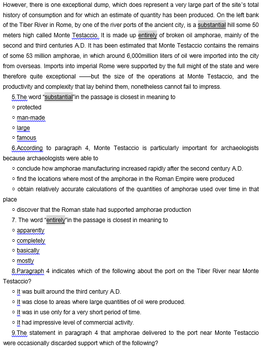 TPO29托福阅读真题练习：Characteristics of Roman Pottery