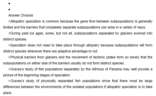 TPO31托福阅读真题练习：Speciation in Geographically Isolated Population