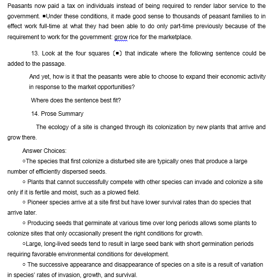 TPO32托福阅读真题练习：Plant Colonization