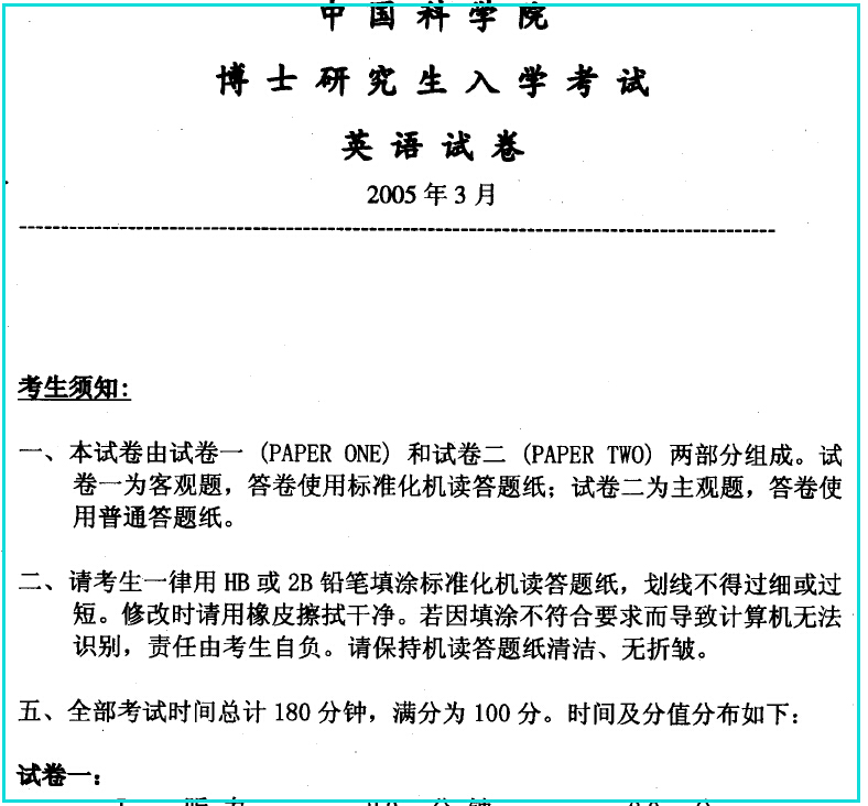 考博生們在進行考博英語複習的時候研究生院歷年的考博英語真題是不可