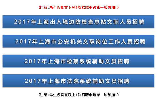 2017上海市招聘文职岗位报名入口