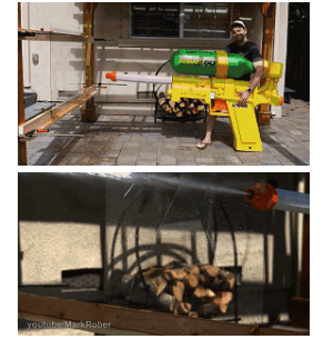 世界上最大的水枪可以打碎玻璃（中西双语）