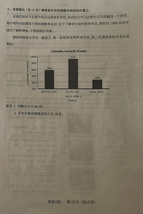 2019山西中考模拟百校联考四英语试题及答案