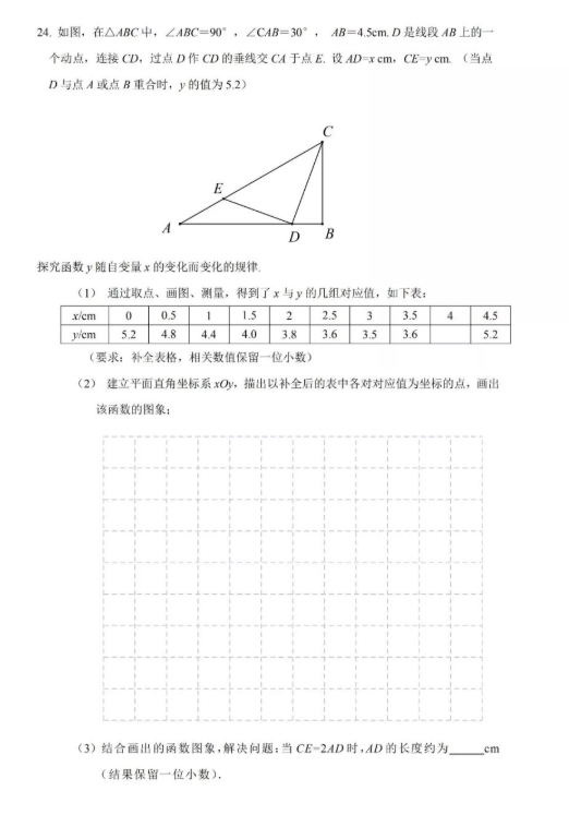 2019北京房山区中考二模数学试题及答案