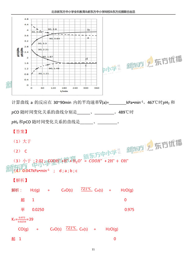 2019全国卷一高考化学试卷逐题解析