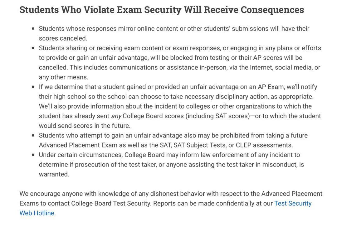 \ 2020年AP开卷网考时间及考试细节