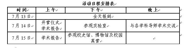 2020四川大学物理学院保研夏令营通知