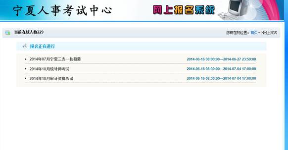 2014宁夏自治区执业药师考试网上报名演示
