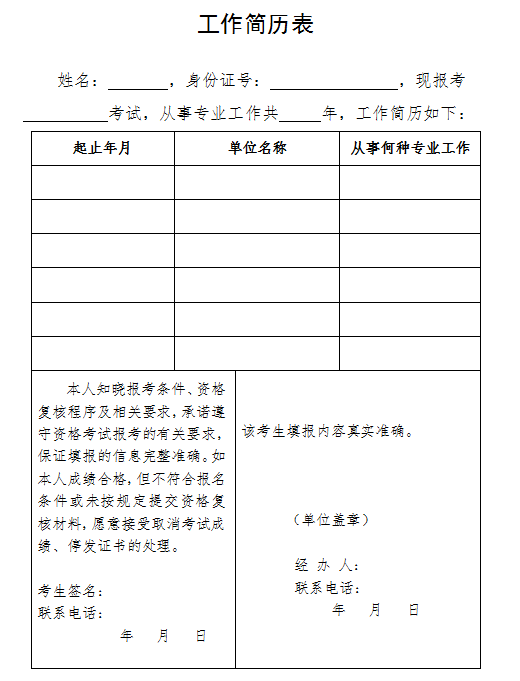 2017年执业药师报名工作证明填写及模板下载