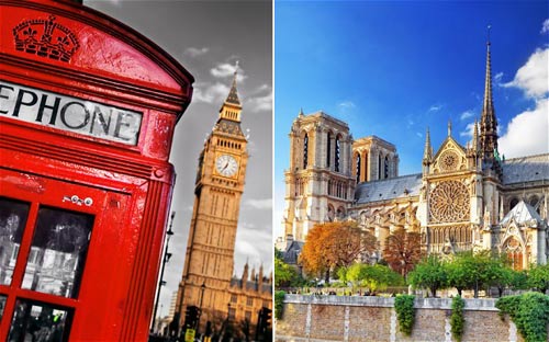 巴黎vs伦敦：谁是最受欢迎的旅游城市？