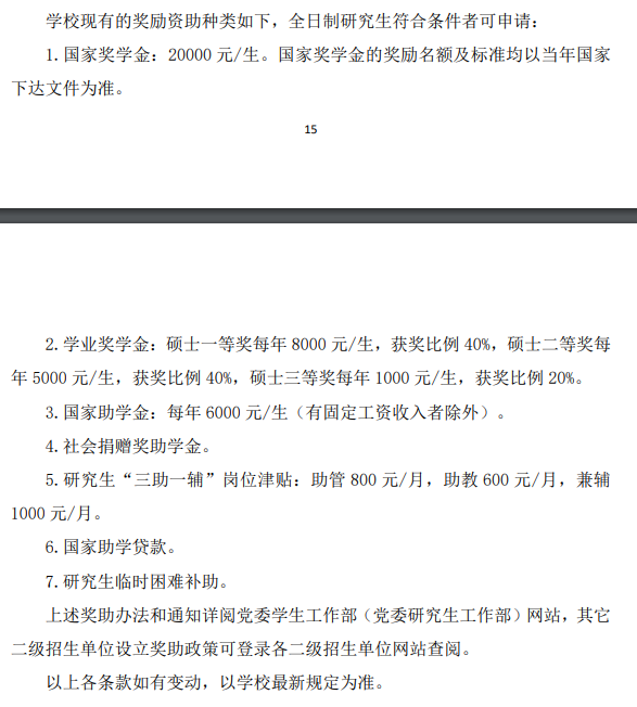 2025华南师范大学研究生奖学金和助学金有哪些，多少钱？