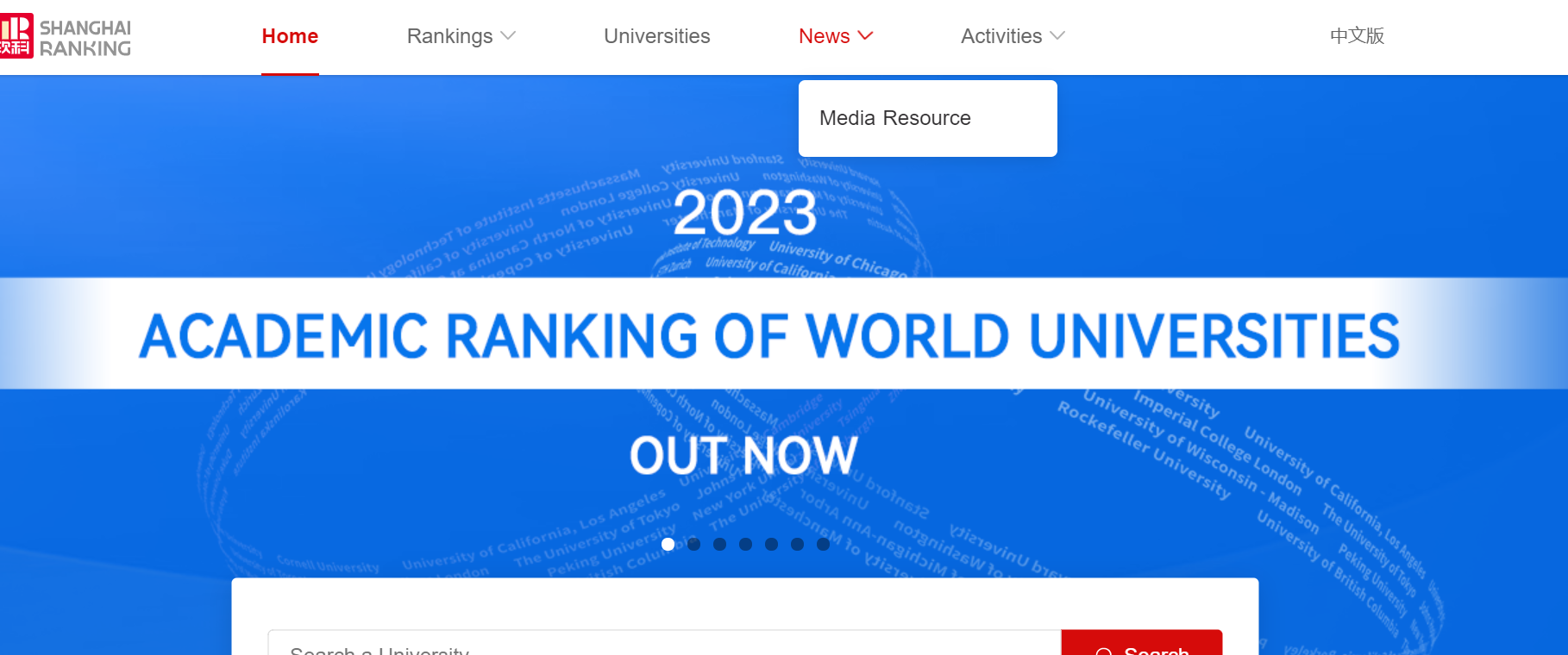 2023软科世界大学排名英文官网网址_SAT考试动态资讯-新东方在线移动版