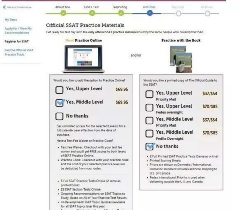 \ 2022-2023年SSAT考试报名正式开启!